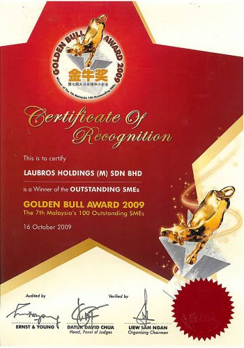 Certificate-Golden-Bull-Award-(2009)