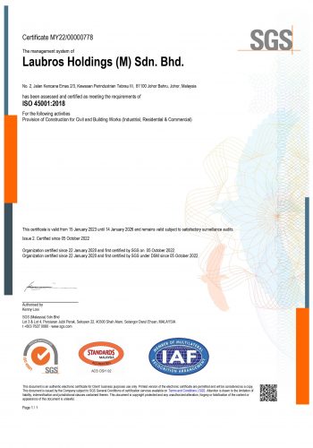 Laubros Holdings (M) Sdn. Bhd. ISO 45001 DSM Certificate_Final
