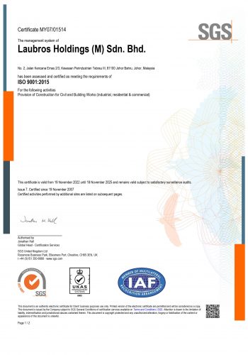 Laubros Holdings (M) Sdn. Bhd. ISO 9001 UKAS Certificate_Final-1